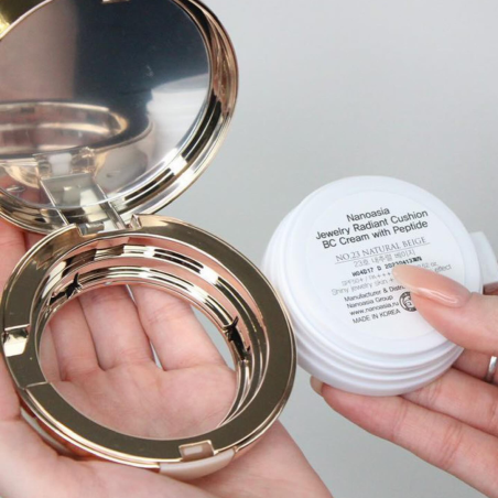 BC Cream-Cushion kušono papildymas sausai/mišriai odai SPF50+ 15g – Nanoasia