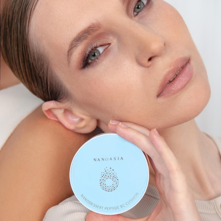 Nanoasia BC Cream-Cushion papildymas mišriai/riebiai odai SPF50+ 15g