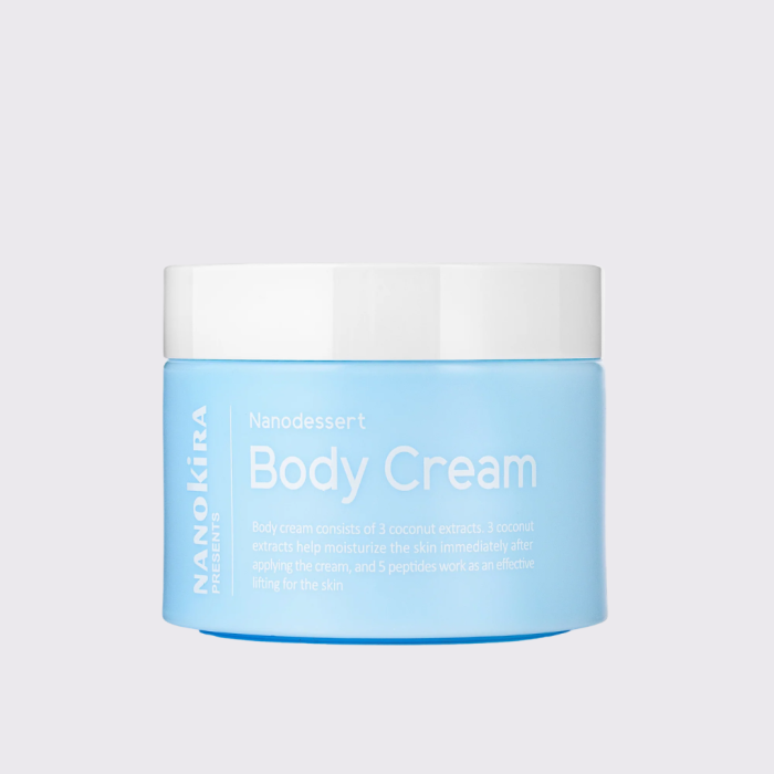 Kūno kremas su peptidais Nanoasia Nanodessert, 100 ml
