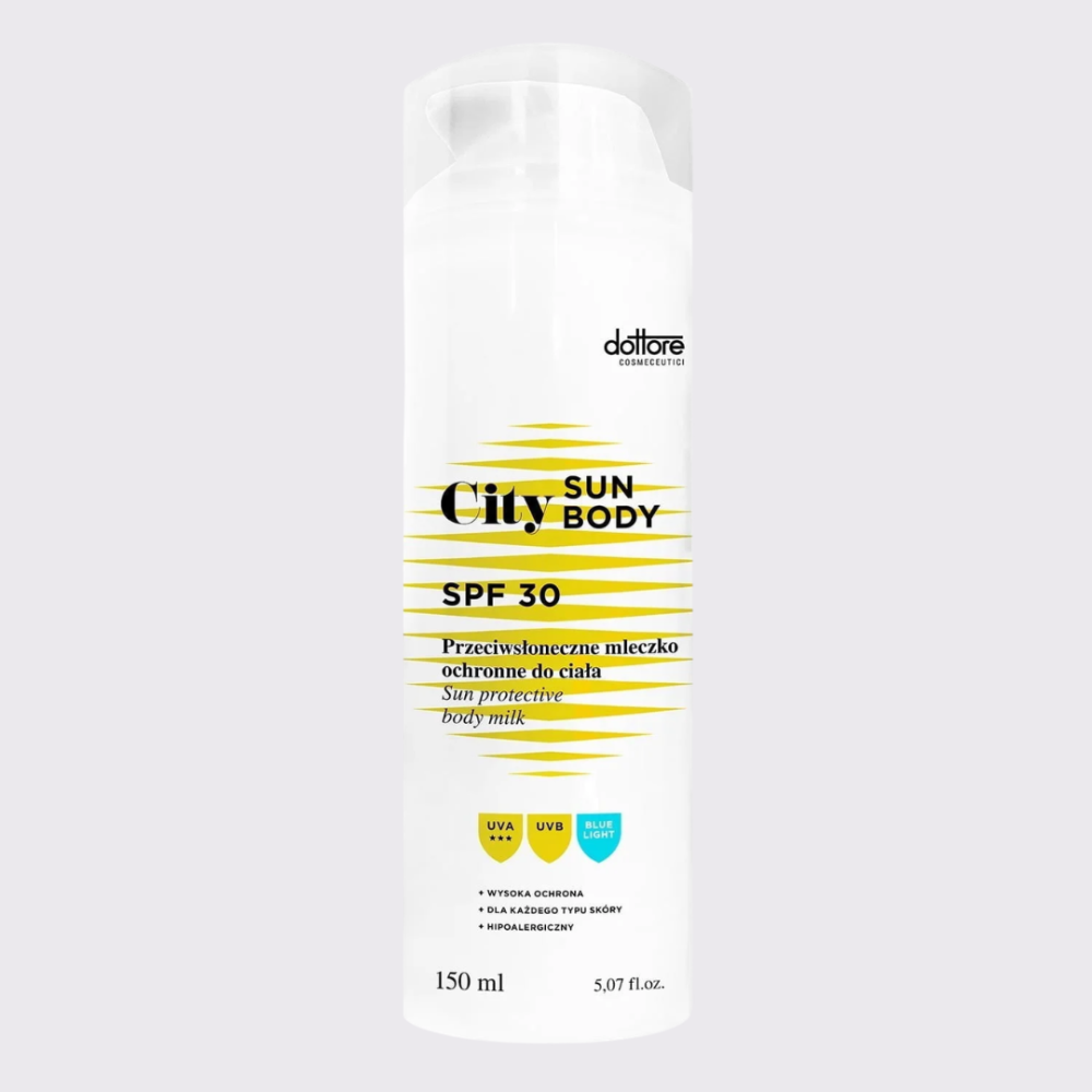 Kūno pienelis SPF30 Dottore City SUN BODY, 150 ml
