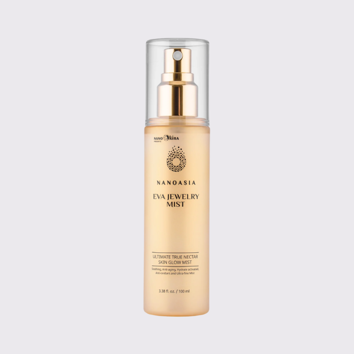 Drėkinamoji veido dulksna Nanoasia Eva Jewelry, 100 ml