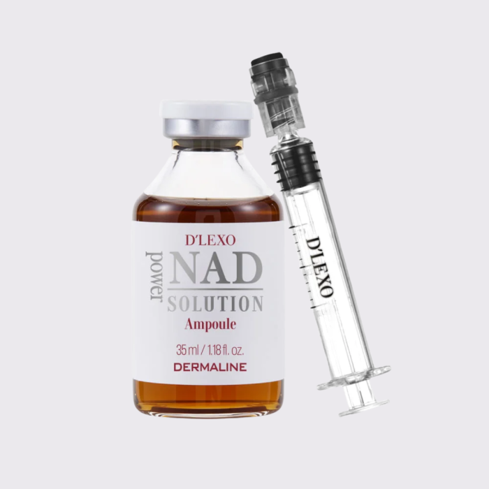 DERMALINE D’LEXO NAD Power Solution energizuojanti ir skaistinanti ampulė, 35 ml