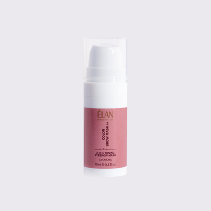 ELAN kaukė antakiams su atspalviu „Color Brow Mask 2.0“ (12 Cocoa)