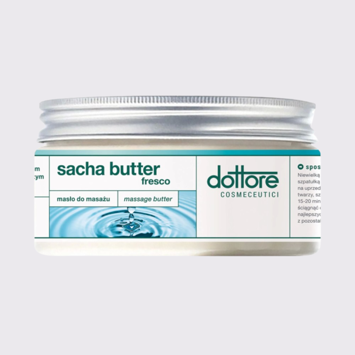 DOTTORE Sacha Butter Fresco – profesionalus masažinis sviestas veidui ir kūnui, 300 ml